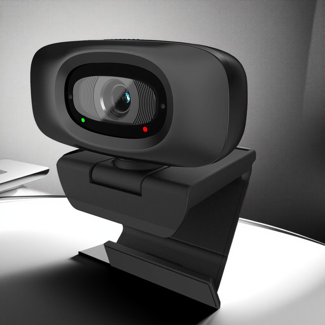 Plug Play 2K HD CMOS Sensor Black Webcam with No Distortion USB Interface for Crisp Computer Video Capture Model W920 (In Stock)