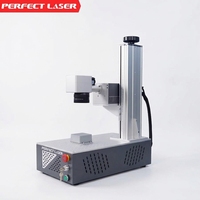 Grabador Láser de Fibra de 5W, Grabador Láser 3D Subsuperficial de Sobremesa CNC con Wi-Fi para Grabado en Acrílico/Vidrio/Cristal/Metal, 50x50x80mm, 2 Años de Garantía