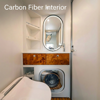Kit de garnitures intérieures personnalisées en fibre de carbone pour camping-car, caravane, van, meuble, panneau, plateau de table, housse de volant