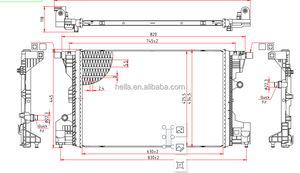 Radiateur en aluminium pour Mercedes Benz MB, <span class=keywords><strong>classe</strong></span> A, <span class=keywords><strong>classe</strong></span> B, 2020, <span class=keywords><strong>2021</strong></span>, W177, W247, W118, 2475003800 - Product Image 6