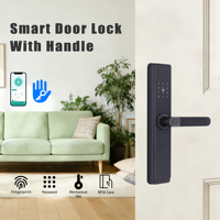 Cerradura Inteligente Electrónica con Huella Dactilar, Contraseña, Tarjeta, Anti-Robo, Wi-Fi, App TT Lock, Cilindro Grado C