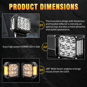 Dẫn ra khỏi đường tại chỗ offroad dẫn làm việc đèn sương mù thanh ánh sáng 4 inch 4WD Đèn lái xe cho xe tải offroad ATV UTV SUV - Product Image 5