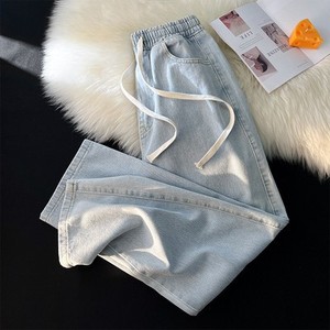 Jeans en denim doublé <span class=keywords><strong>polaire</strong></span>, épaissi, coupe bootcut, vintage, pour femmes, hiver, nouveau, rembourrage en coton, taille élastique - Product Image 5