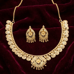 Vente en gros de bijoux de mode plaqués or 14K, 18K, 24K, ensemble de colliers, bijoux de luxe, bijoux en laiton plaqué or, Oro Joyeria. - Product Image 1
