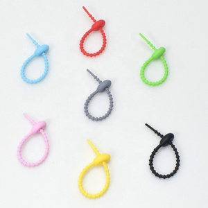 Sujetacables ajustables de silicona suave y utilizable, bridas de silicona para cables giratorios, bridas con cremallera, bridas de goma elástica para almacenamiento de cables - Product Image 5