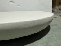 Table de salle à manger/café ronde en ciment moderne personnalisable de haute qualité, faite à la main, décorative, durable, imperméable, meubles de maison