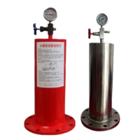 Absorbeur de choc d'eau à structure angulaire en acier inoxydable 304 avec raccord de 1/2 po pour la protection incendie