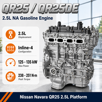 Ensemble moteur Nissan QR25DE 2.5L 4 cylindres en ligne essence, bloc long pour Navara Terra X-Trail Altima, pièces de rechange automobiles