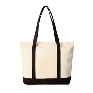 Hot Sale Custom Logo Sublimation Plain Eco-Friendly Recycled Reusable <b>Large</b> Cotton Canvas Luxury Tote Shopping <b>Bag</b> Pockets - Product Image 3
