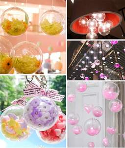 Bola de plástico transparente enfeites, bola acrílica para decoração casamento diy de natal festa - Product Image 5