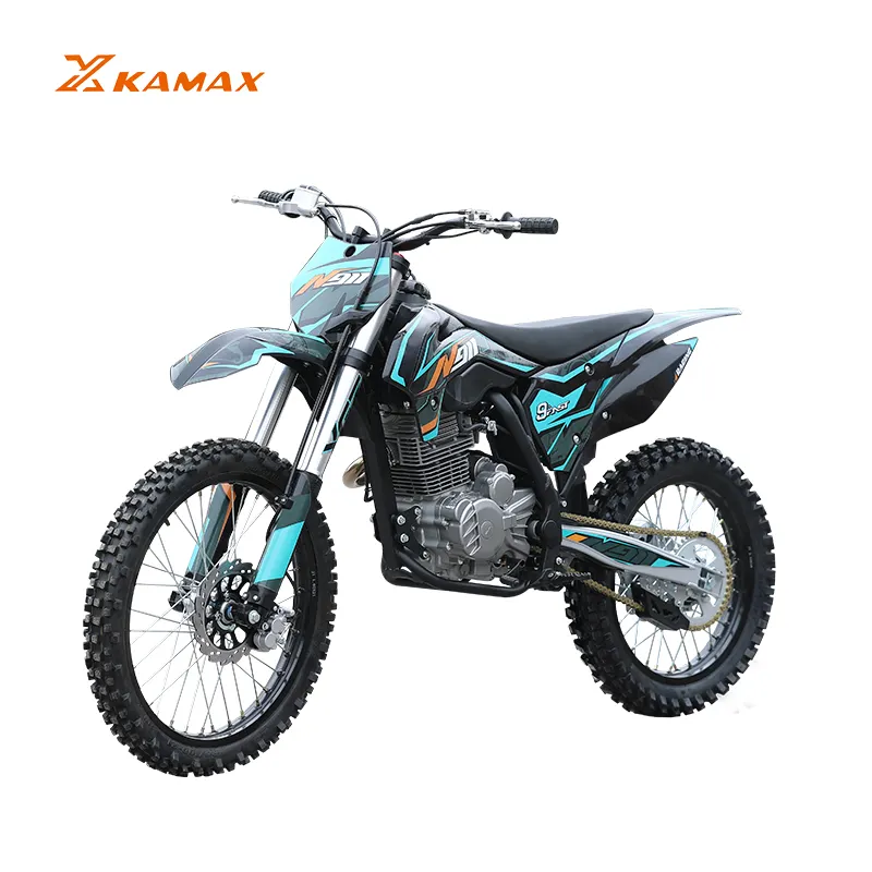 Moto Kamax à essence la moins chère en gros Moteur de grande puissance Moto tout-terrain 250cc 4 temps Moto tout-terrain Motocross pour adulte