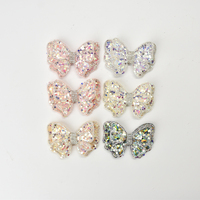 Breloques à paillettes en forme de nœud pour chaussures, clips décoratifs en strass et cristal pour enfants, filles, femmes, chaussures habillées, chaussures de princesse, ballerines et bottes