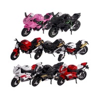 Moto Moulée Sous Pression Yamaha R6 1:18, Modèle de Bureau, Jouet de Simulation pour Décoration de Voiture et Collection de Véhicules Tout-Terrain