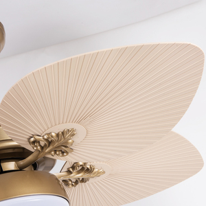 Bộ Đèn Quạt Trần Led Trang Trí Lưỡi Dao Bằng Nhựa Động Cơ Đồng Điều Khiển Từ Xa 65 Màu Nâu Cổ Kim Loại Phổ Biến Nhất 42 "5 - Product Image 6