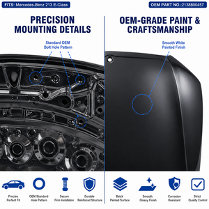 Capó delantero de acero original OEM para <span class=keywords><strong>Mercedes</strong></span> Benz Clase E W213 2017-2023 2138800457 E63 AMG E300 <span class=keywords><strong>E400</strong></span> de repuesto - Product Image 4