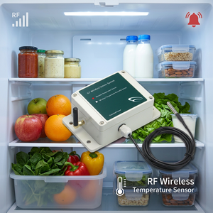 Capteur de température industriel sans fil LoRaWAN pour réfrigérateur, étanche, compatible Zigbee - Product Image 1