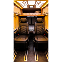 Kit complet de conversion intérieure pour Sprinter : Lit superposé, siège de capitaine électrique, armoire supérieure, éclairage LED, ensemble complet d'usine