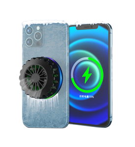 Ventola di Raffreddamento Attiva con Luce LED, Caricatore Wireless Magnetico, Radiatore per Telefono Cellulare, Impugnatura Raffreddante per Smartphone - Product Image 4
