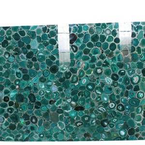 Disques <span class=keywords><strong>d</strong></span>'agate verte, pierre précieuse <span class=keywords><strong>d</strong></span>'émeraude, pour la <span class=keywords><strong>d</strong></span>écoration, de luxe - Product Image 1