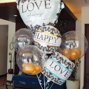 Origim Party — ballon Transparent à l'hélium de 12, 20, 24 et 36 pouces, en PVC clair, pour décoration de fête d'anniversaire, ballons gonflables sans pli