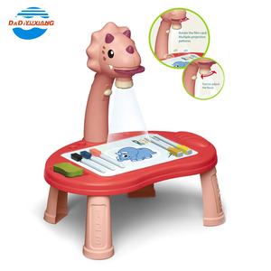 لوح رسم للأطفال مع جهاز عرض على شكل ديناصور للتعلم المبكر، حامل مغناطيسي للرسم والكتابة - Product Image 1