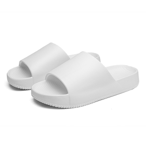 Sandalias EVA Blancas de Color Sólido, Punta Abierta, Antideslizantes, Pantuflas de Interior para Verano - Product Image 1
