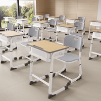 WMC001-70 Ensemble Table et Chaise Réglables pour Enfants, Idéal pour l'École et l'Apprentissage en Classe, Vente en Gros