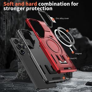 Téléphone portable Aimant Aspiration Protecteur Couverture Funda Cas pour <span class=keywords><strong>Samsung</strong></span> S24FE S23FE A06 A16 5G <span class=keywords><strong>S22</strong></span> S23 S24 S25 Plus Ultra - Product Image 6