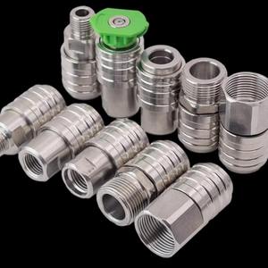 Amazon nuevo 21V autoblocante G1/4 conector rápido de acero inoxidable de alta presión 4000psi pistola de agua para lavadora de coches máquina de limpieza - Product Image 2