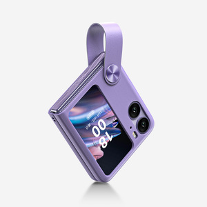 เคสโทรศัพท์พับได้สำหรับ <span class=keywords><strong>Z</strong></span> Flip 3 4 PC เคส PU แบบมีสายคล้องมือพับได้เคสโทรศัพท์หนังสำหรับ Samsung <span class=keywords><strong>Galaxy</strong></span> <span class=keywords><strong>Z</strong></span> Flip 5 - Product Image 1