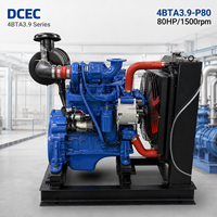 Ensemble moteur diesel SCDC CUM 4BT 80HP 1500 tr/min 4BTA3.9-P80 turbocompressé, robuste, fourni par l'usine pour groupe motopompe industriel