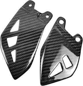 3K Bất Carbon Sợi Bóng Màu Đen Carbon Xe Máy Footpeg Gót Chân Bảo Vệ Bìa Fairing Cowl Bảo Vệ Cho Kawasaki ZX10R - Product Image 5