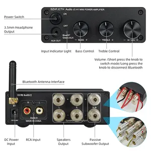 TPA3116 Amplifier Board 50W*4 100W*2 5.1 Channel Audio Power Sound Amplifiers Board DC12-24V DIY For Home Theater