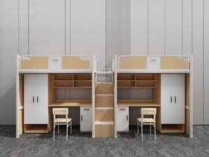 Cama litera metálica moderna <span class=keywords><strong>para</strong></span> dormitorio escolar con escalera de almacenamiento seguro y silla de escritorio <span class=keywords><strong>para</strong></span> uso en dormitorio <span class=keywords><strong>para</strong></span> niños y <span class=keywords><strong>adolescentes</strong></span> - Product Image 1