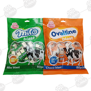 โอวัลติน ลูกอมรสนมผลไม้แบบเม็ด ก้อนหวานอัดแน่น ฮาลาล ขายส่ง บรรจุภัณฑ์แบบห่อแยกชิ้น ลูกอมรสนมแบบก้อน บรรจุถุงขายส่ง - Product Image 6