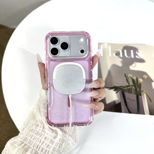 Custodia per telefono estetica antipolvere magnetica in TPU colorato con glitter epossidico di alta qualità per <span class=keywords><strong>VIV</strong></span> Y05 4G - Product Image 5
