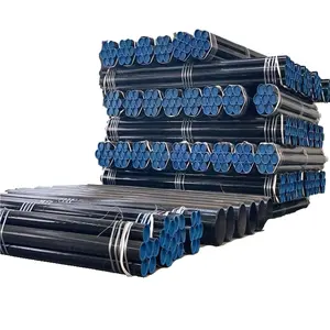 Top Quantity Mild Asme B36.10M Astm A333 A106 Gr.B Api Gas Pipelines Black Seamless Carbon Steel Pipe For Oil And Gas Suppliers
