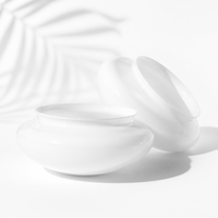 Abat-jour moderne en verre soufflé blanc laiteux en forme de soucoupe, diffusion uniforme de la lumière pour remplacement de lampe de plafond intérieure