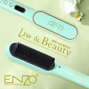 Điện Sưởi Ấm Nhanh Chống-Bỏng Màn Hình LCD Ion Tóc Ép Tóc Phẳng Sắt Tóc Hot Lược Cho Phụ Nữ RV Sử Dụng Kiểu Tóc Công Cụ - Product Image 2