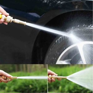 Brass <b>Quick</b> <b>Connector</b> Garden Irrigation Brass Spray Gun Lawn Watering Spray Gun Irrigation Hose Adjustable Pressure Washer - Product Image 6
