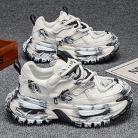 Chaussures Dad Shoes pour Hommes, Nouvelle Collection Printemps 2026, Style Sport Décontracté Vieilli, Design de Niche Tendance, Polyvalentes, Semelle Épaisse, Tige en PU Plastique