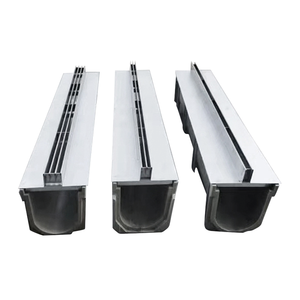 Bricolage A15 canal en résine pour piétons Drainage fente pour eau de pluie canal d'accès de vidange 1000mm avec couvercle de grille à fente en acier inoxydable - Product Image 4