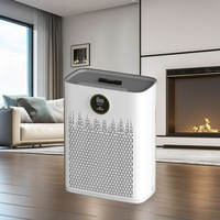 2024 desain baru pintar WIFI Remote Control pemurni udara rumah tangga tampilan PM2, 5 menghilangkan debu bulu hewan peliharaan adaptor DC Filter HEPA
