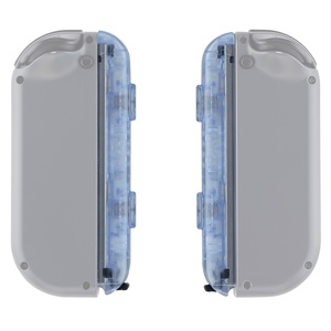 Coque de remplacement DIY bleu glacier transparent, sangle de poignet personnalisée, boutons pour Nintendo Switch et Switch OLED - Product Image 3