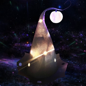Sombrero de fiesta con diseño de cielo estrellado, con luces, talla única, decoración para escenario de cosplay - Product Image 1