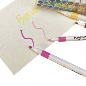 Permanent Maker Set 12-48 <b>Colors</b> Custom Craft Acrylic Paint Marker <b>Pen</b> Model Bv-Amh01 - Product Image 2