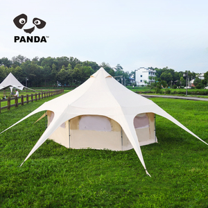 Best selling Latest Style 4.5M Bell Tents Glamping Luxury Bell Tent/Circus Tent Luxury Yurt Circus Large Family Tent - Product Image 5