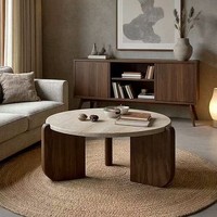 Table basse compacte en marbre de designer italien moderne minimaliste meubles de salon décoratifs pour la maison combinaison mobile