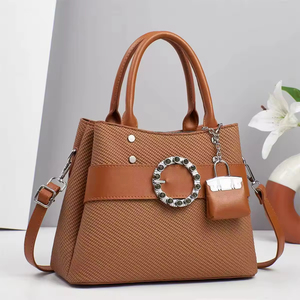 Women's Retro European-American Style PU Leather Shoulder Bag with Single <b>Zip</b> Closure Large Capacity Fashionable & Simple Design - Product Image 6
