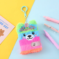 Nuevo Cuaderno de Peluche Estilo Japonés Coreano, Cuaderno Creativo con Dibujos Animados de Animales, Bloc de Notas para Estudiantes, Papelería Infantil, Venta al por Mayor, Madera Natural
